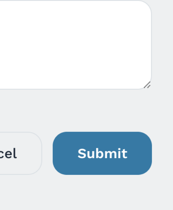 The reservation form Submit button in the cool palette Beetler first generated: a blue button on a cool grey background.